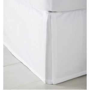 Serena & Lily queen canvas bed skirt in white